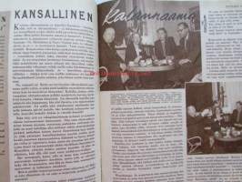Kotiliesi 1951 nr 9  toukokuu -mm. Talousopettaja Aili Lindström Niukan kevään kasvikset, Tunnettu nainen kotioloissaan Hellin Mustala, Arkkitehti Märta
