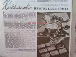 Kotiliesi 1951 nr 11  Kansi: Helsinki kauppatori 1951. mm. Herkkuruokia juuston kannikannikoista, Esiliina, Veronica Sundman Viilin salaperäinen siemen, Lontoon