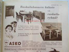 Kotiliesi 1951 nr 12 -mm. Hiilikaivos Englannissa, Juhannusmorsian, Sukujuhlan valmistelu. Maksapiirras, Kala-tomaattikeitto, Ruhtinaskakku, Katso kuvista tarkemmin