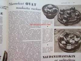 Kotiliesi 1951 nr 17  syyskuu -mm. Maijan ja Matin koti, Maisterit Hulda Kontturi Annikki Hytönen Kerttu Sihvonen ammattikasvatuksen tiellä, Tomaattivanukas,