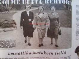 Kotiliesi 1951 nr 17  syyskuu -mm. Maijan ja Matin koti, Maisterit Hulda Kontturi Annikki Hytönen Kerttu Sihvonen ammattikasvatuksen tiellä, Tomaattivanukas,
