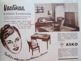 Kotiliesi 1951 nr 19 -mm. LIITE mukana. Verhoile kodille uusi ilme, Luetaanko maaseudulla, Kotilieden syys- ja talvipukuliite, Porkkanasalaatti, Punajuurikupit