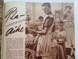 Kotiliesi 1951 nr 19 -mm. LIITE mukana. Verhoile kodille uusi ilme, Luetaanko maaseudulla, Kotilieden syys- ja talvipukuliite, Porkkanasalaatti, Punajuurikupit