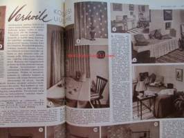 Kotiliesi 1951 nr 19 -mm. LIITE mukana. Verhoile kodille uusi ilme, Luetaanko maaseudulla, Kotilieden syys- ja talvipukuliite, Porkkanasalaatti, Punajuurikupit