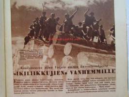 Kotiliesi 1951 nr 19 -mm. LIITE mukana. Verhoile kodille uusi ilme, Luetaanko maaseudulla, Kotilieden syys- ja talvipukuliite, Porkkanasalaatti, Punajuurikupit