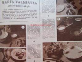 Kotiliesi 1951 nr 22  Marraskuu -mm. Irja Piisinen mikä on oikea lelu?, Kotitalousneuvos Katri Laine, Omenamunkki, Kirjahylly, Nurmon pappila