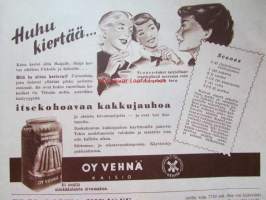 Kotiliesi 1951 nr 22  Marraskuu -mm. Irja Piisinen mikä on oikea lelu?, Kotitalousneuvos Katri Laine, Omenamunkki, Kirjahylly, Nurmon pappila