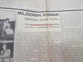 Uusi Suomi 1934 nr 45 (11.11.) Sunnuntailiite, sis. mm. seur. artikkelit; Sakari Pälsi - Kaksi paraatia, Hurden Ward - Puiden ritarit, Miljoonan punnan häälahjat