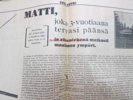 Uusi Suomi 1934 nr 44 (4.11) Sunnuntailiite, sis. mm. seur. artikkelit; Yli 10 000 laivaa ja 2 000 hävitettyä taloa - Harvinainen sivistyshistoriallinen