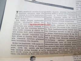 Uusi Suomi 1934 nr 44 (4.11) Sunnuntailiite, sis. mm. seur. artikkelit; Yli 10 000 laivaa ja 2 000 hävitettyä taloa - Harvinainen sivistyshistoriallinen