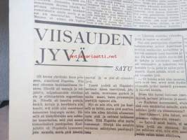 Uusi Suomi 1935 nr 1 (6.1.) Sunnuntailiite, sis. mm. seur. artikkelit; Kaikki ovat väärässä - paitsi yleisö - näytelmäkirjailijat, näyttelijät, teatteri,