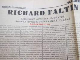 Uusi Suomi 1935 nr 1 (6.1.) Sunnuntailiite, sis. mm. seur. artikkelit; Kaikki ovat väärässä - paitsi yleisö - näytelmäkirjailijat, näyttelijät, teatteri,