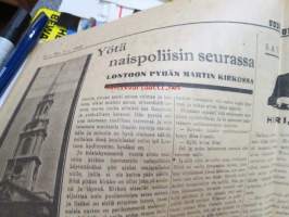 Uusi Suomi 1935 nr 7 (17.2.) Sunnuntailiite, sis. mm. seur. artikkelit; Podkarpatska Rus - Karpaattien Venäjä, Raul Roine - Hiiri, joka myi häntänsä -satu,