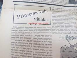 Uusi Suomi 1935 nr 10 (10.3.) Sunnuntailiite, sis. mm. seur. artikkelit; Amerikan suosituin näyttelijä tuntee Helsingin paremmin kuin New Yorkin (Alfred Lunt),