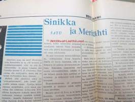 Uusi Suomi 1935 nr 5 (3.2.) Sunnuntailiite, sis. mm. seur. artikkelit; Diplomatiamme ensiaskeleilta, Kujanjuoksu eli kuinka lukiolaisnoviisit saivat täydet