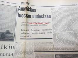 Uusi Suomi 1935 nr 4 (27.1.) Sunnuntailiite, sis. mm. seur. artikkelit; Keitä olivat Gyurkovicsit? - Ferenc Herzogin muistelmista, Raul Roine - Etelän ruusuja