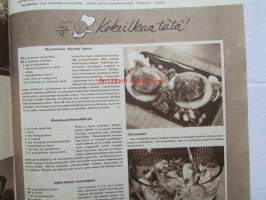Kotiliesi 1954 nr 1  Tammikuu 1954. mm. Teinityttö kilpailun parhaat Päivikki Härö Sirkka Tunkelo Hilkka Uuskallio, Perboraatti ei ole pesuaine, Taideteollisuus