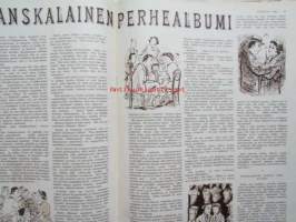 Kotiliesi 1954 nr 1  Tammikuu 1954. mm. Teinityttö kilpailun parhaat Päivikki Härö Sirkka Tunkelo Hilkka Uuskallio, Perboraatti ei ole pesuaine, Taideteollisuus