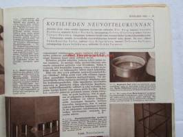 Kotiliesi 1954 nr 1  Tammikuu 1954. mm. Teinityttö kilpailun parhaat Päivikki Härö Sirkka Tunkelo Hilkka Uuskallio, Perboraatti ei ole pesuaine, Taideteollisuus