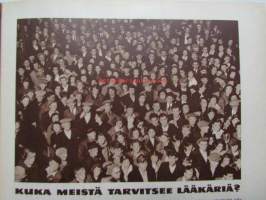 Kotiliesi 1954 nr 20 -mm. Ruusupapu, Ryijymatto, Ann-Mari Grönvik koti takan äärellä, Kätilöopisto, Sukaatti, Omenalotta, Omena-kurpitsamarmelaadi, Katso
