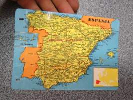 Espanja - Yhdyspankin karttasarja nr 5 -keräilykortti