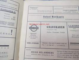 Hällsning till svensk allmoge i Finland från Åbo Akademis studentkår våren 1932 / Bilaga till Åbo Underrättelser, sis. mm. seuraavat artikkelti; Sven Lindman