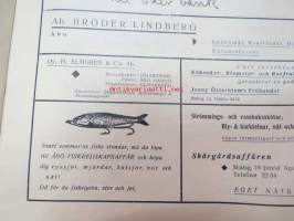 Hällsning till svensk allmoge i Finland från Åbo Akademis studentkår våren 1932 / Bilaga till Åbo Underrättelser, sis. mm. seuraavat artikkelti; Sven Lindman