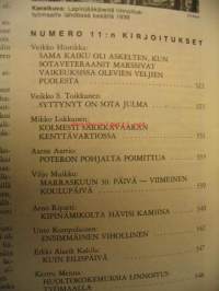 Kansa Taisteli 1969 nr 11, viimeinen koulupäivä 30.11. ja artikkelin kuvassa tuhon jälkiä Viipurissa. Kerttu Menna:  Huoltokokemuksia linnoitustyömaalla