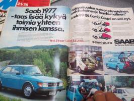 Tekniikan Maailma 1976 nr 23 Suuri autonumero, sis. mm. seur. artikkelit / kuvat / mainokset; Vertailussa Fiesta - Honda - Fiat - Renault - VW - Peugeot - Datsun,