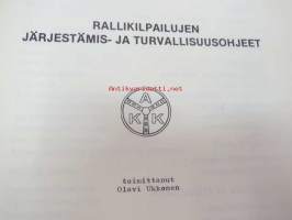 Rallikilpailujen järjestämis- ja turvallisuusohjeet AKK