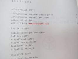 Rallikilpailujen järjestämis- ja turvallisuusohjeet AKK