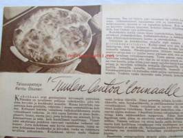 Kotiliesi 1952 nr 5 maaliskuu I, Otaniemi on Teekkarikylä, Kansanyhteisö kruunaa nuoren äidin Elisabeth II, Astiankuivatuskaappi, Ompelen olympiakesäksi, ym.