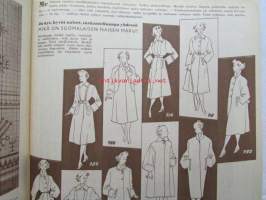 Kotiliesi 1952 nr 16 -mm. Elokuun antia Viinimarjajuoma, Vadelma ja viinimarjapaistos, Kesävanukas, Turun Mamman etikkakurkkuja, Oletko toinen nainen, Naistenkylä