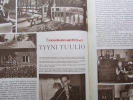 Kotiliesi 1952 nr 16 -mm. Elokuun antia Viinimarjajuoma, Vadelma ja viinimarjapaistos, Kesävanukas, Turun Mamman etikkakurkkuja, Oletko toinen nainen, Naistenkylä