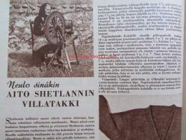 Kotiliesi 1955 nr 4 -mm. helmikuu Kansallispuku ajaton muoti, Talousneuvos Martta Kuusela, Piimäpiirakat, Katso kuvista tarkemmin sisällys ja mainoksia.
