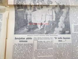 Turun Sanomat 5.2.1951, sis. mm. seur. artikkelit / otsikot / kuvat;  Suomen Marsalkan viimeinen matka - Unohtumaton kansallinen surujuhla - Unohtumaton surujuhla