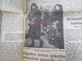 Turun Sanomat 5.2.1951, sis. mm. seur. artikkelit / otsikot / kuvat;  Suomen Marsalkan viimeinen matka - Unohtumaton kansallinen surujuhla - Unohtumaton surujuhla