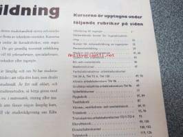 Hermods teknisk utbildning 1962-1963 - Korrespondensinstitut -kurssien esittelykirja