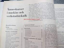 Hermods teknisk utbildning 1955-1956 - Korrespondensinstitut -kurssien esittelykirja