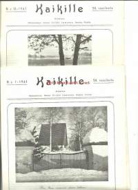 Kaikille-lehti  1961 nr 1-10