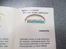 Ammattimaisen automyyjän ura / GM uraopas, sis. mm. seuraavaa; Tulet saamaan eenmmän kolulutusta ja apua työssäsi, Automyyjänä sinulla tulee olemaan enemmän