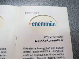 Ammattimaisen automyyjän ura / GM uraopas, sis. mm. seuraavaa; Tulet saamaan eenmmän kolulutusta ja apua työssäsi, Automyyjänä sinulla tulee olemaan enemmän