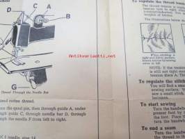 Kay an Ee (K&amp;N) Corporation of America - Children´s Sewing machine instruction sheet -lasten ompelukoneen käyttöohjeet