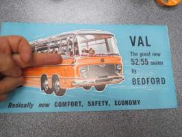 Bedford VAL 52/55 seater bus -linja-auto myyntiesite, huomaa tupla-etuakseli!