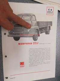 Bedford C 6 bensiini ja diesel  - teknilliset tiedot -myyntiesite