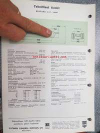 Bedford J 4 L diesel - teknilliset tiedot -myyntiesite, auto on S.E. Mäkinen / Helsinki-Pori-Rauma