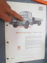 Bedford J 2 L bensiini ja diesel - teknilliset tiedot -myyntiesite