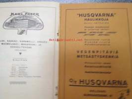 Metsästys ja kalastus 1925 nr 2, sis. mm. seur. artikkelit / jutut / kuvat; W:m Wallenius - Kuteeko järvilohi järvissä?, Kalle Rikala - ajojahdilla, Karl Fazer