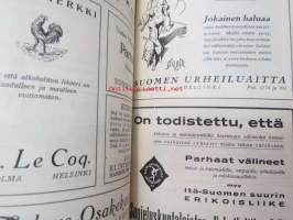 Metsästys ja kalastus 1925 nr 9, sis. mm. seur. artikkelit / jutut / kuvat; Ilmari Heikinheimo - Kuusamon kalavesillä, Gunnar Alm - Lohien merkitsemiset kalan