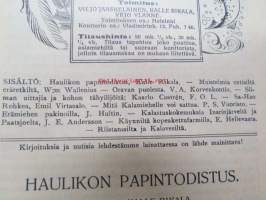 Metsästys ja kalastus 1926 nr 10, sis. mm. seur. artikkelit / jutut / kuvat; Haulikon papintodistus osa 3., W:m Wallenius - Muistelmia entisiltä eräretkiltä -